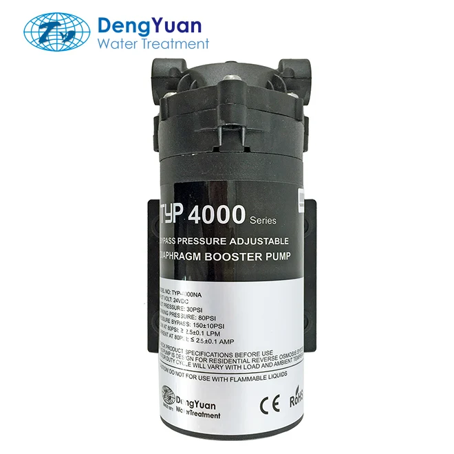 400GPD, Deng Yuan Water Booster Pump, for Reverse Osmosis purifier/High Pressure spray machine/Atomization Disinfection machine