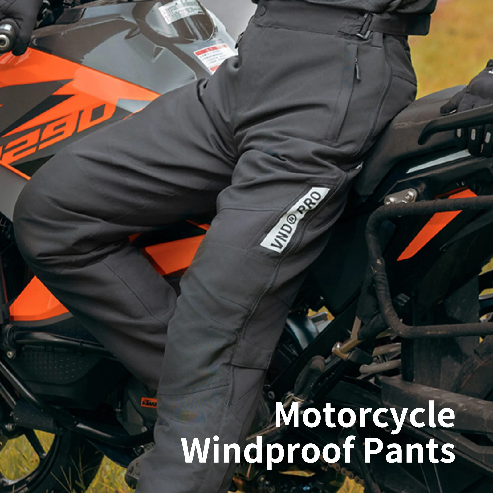 Motorrijbroek Winddicht Warm Quick-On Quick-Off voor rijders