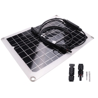 New 30W Watt Portable Mono-Crystalline Solar Panel 18V RV Car Battery Charger