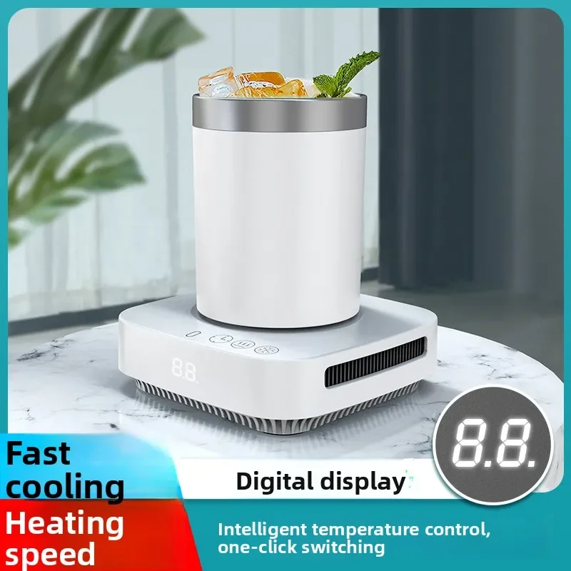 Fast cooling and heating cup health cup base, intelligent temperature control digital display hot and cold coaster creativity