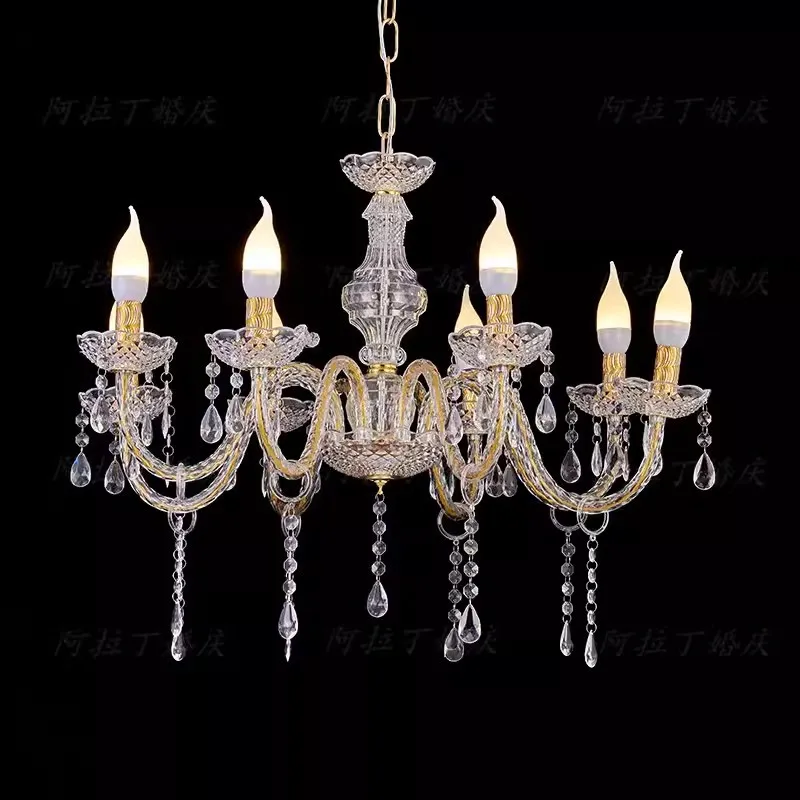 New wedding acrylic ceremony pavilion wedding hall photo area chandelier