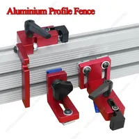 30/45/75 Type Aluminium Profile Fence Miter T-track Backer 300-500mm Sliding Brackets T-Slot for Table Saw Woodworking Workbench