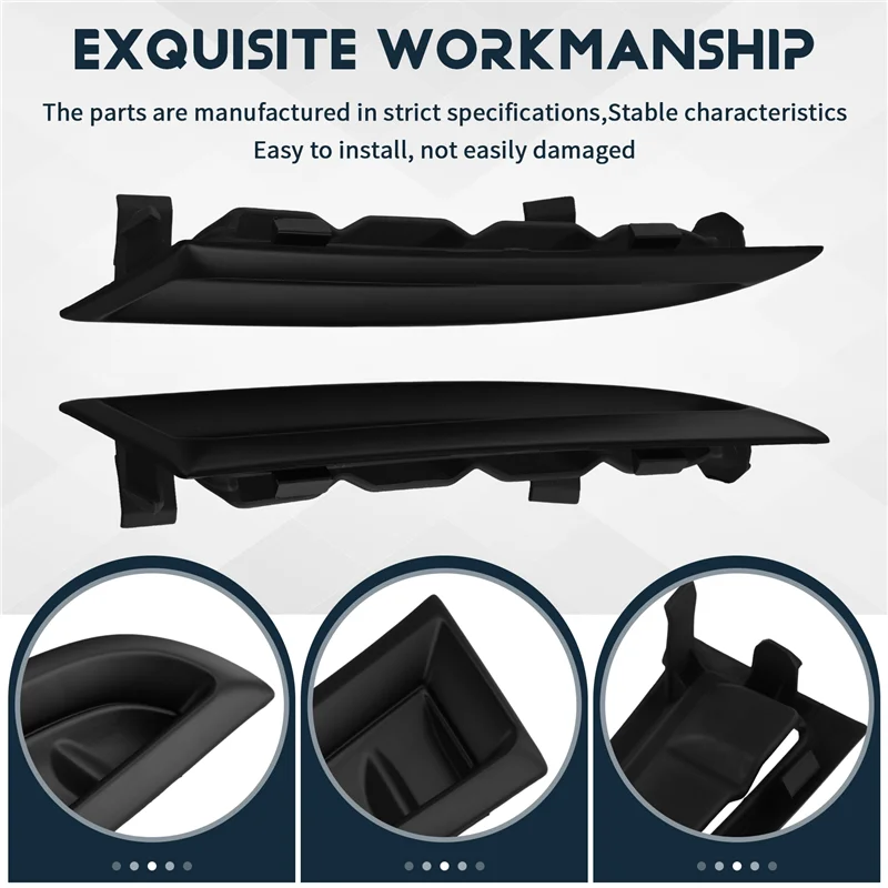 

ABXN-Stylish Right And Left Side Front Bumper Vent Covers For Subaru Impreza WRX STI 2006-2007