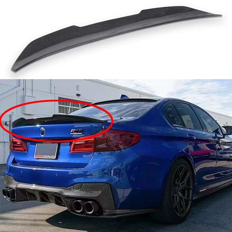 

For BMW 5 Series G30 G38 F90 M5 rear trunk lid spoiler wing body sports modification kit 2017 2018 2019 2020 2021 2022