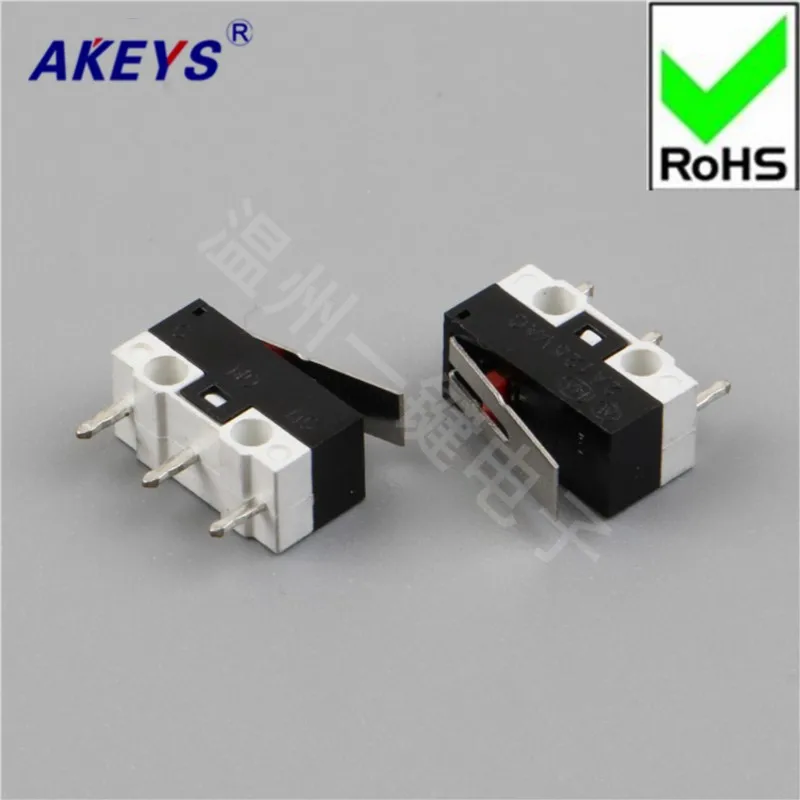 10 PCS MS-003 (12.5mm) 3-legged straight-footed miniature microswitch rectangular JL009-12-1