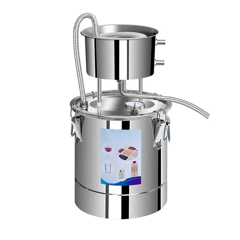 Wine Steamer Brewing Equipment Distiller Brewing Machine Pure Dew Machine 10L 22L Alcohol Distiller Machine Distillation Column