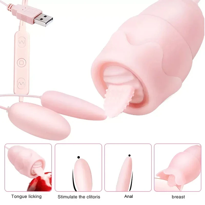 Mini Bullet Vibrating Sucking Nipple Vibrator Female Clitoral Plug Vibrating Egg Female Waterproof Massage Adult Sex Toys