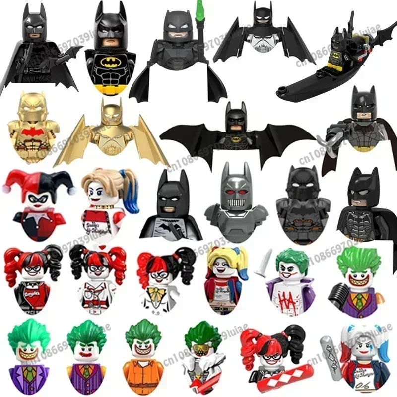 PG8032  BEAST KINGDOM Super Hero Clown Ivy Harley Quinn Catwoman Robin Bricks Cartoon Character building block Birthday Present