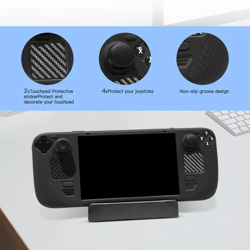 ゲームコンソール用保護ケース,傷防止シェルスリーブ,快適なグリップ,傷防止カバー,スチームデッキホスト