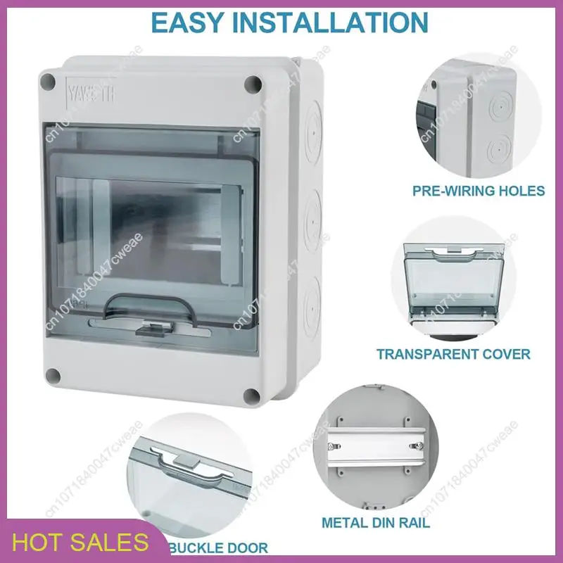 

Circuit Breaker Box Cover 5 Way, IP65 Miniature Electrical Distribution Protection Box-A98U