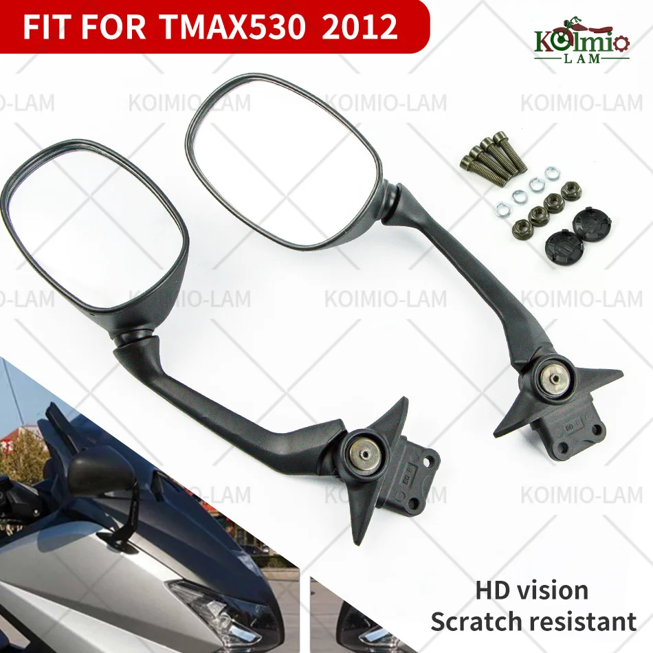 

Fit For YAMAHA 2012 - 2014 TMAX530 XP530 Motorcycle Rear View Mirrors Side Mirror TMAX 530 2013