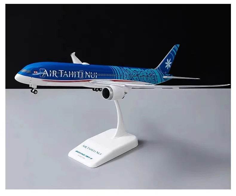 1:200/400 Scale Air Tahiti Nui 787-9 F-OTOA Aircraft Simulation Alloy Finished Souvenir Hobby Collection Toy Decoration