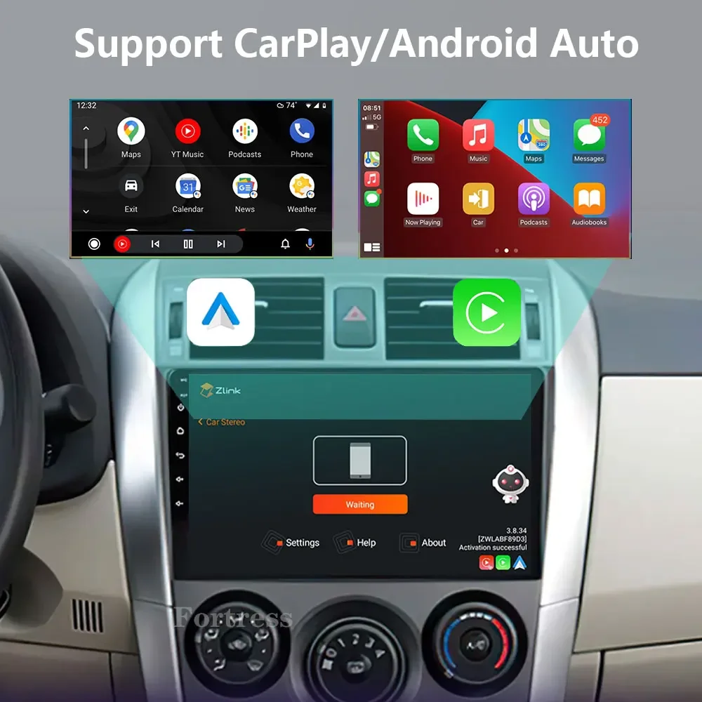 أندرويد 16 كوالكوم 2K QLED لتويوتا كورولا 10 E140 E150 2006- 2013 راديو السيارة الاندورويد مشغل فيديو الوسائط المتعددة CarPlay ستيريو