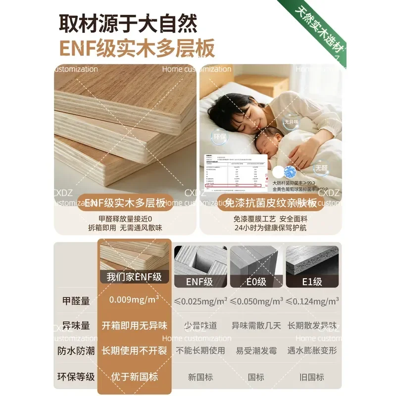 Log Cream Wind Dresser Bucket Cabinet Integrated Bedroom Bedside Storage Cabinet 2026 New Flip Makeup Mirror Makeup Table
