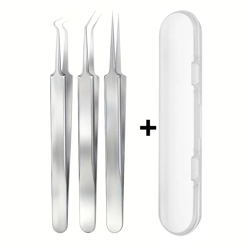 1/3/5/8-Piece Stainless Steel Blackhead Remover Kit Professional Pimple Popper Set For Acne Blemish Extraction Cell Pimples - view 5