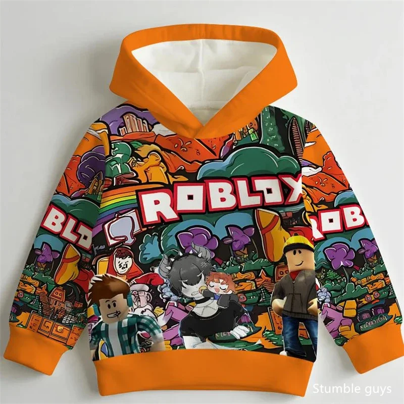 

Детская толстовка с 3D-принтом Roblox для детей 3-14 лет, весенне-осенняя повседневная модная куртка