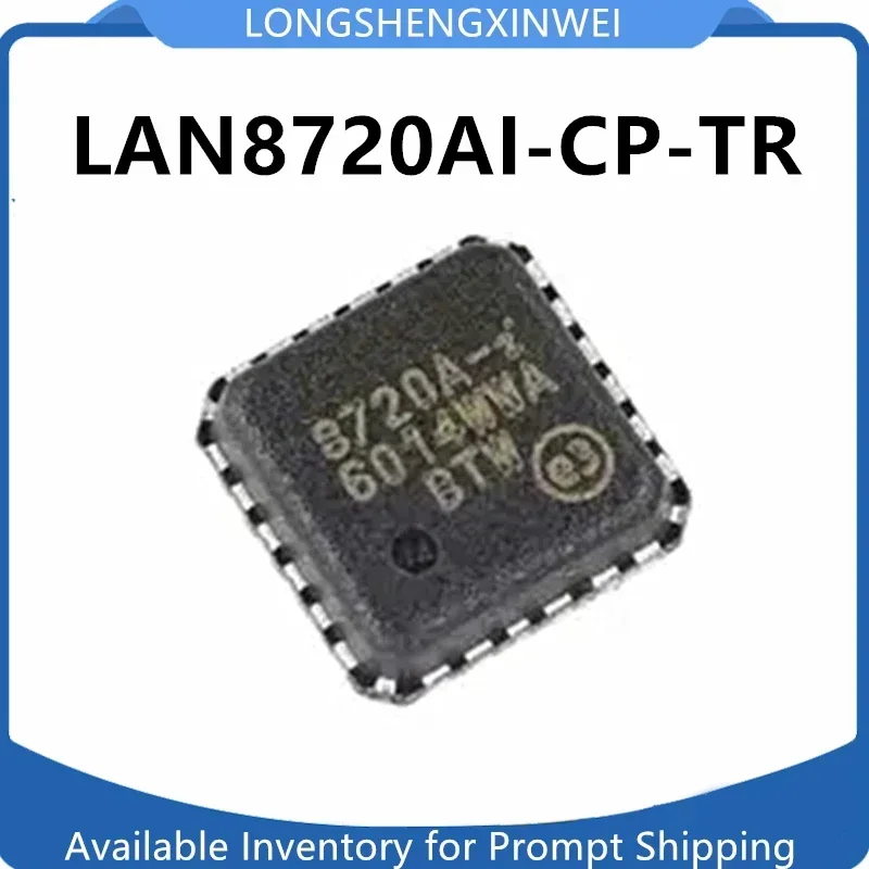 1PCS Original Patch LAN8720AI-CP-TR Screen Print 8720A-i QFN-24 Ethernet Transceiver IC Chip