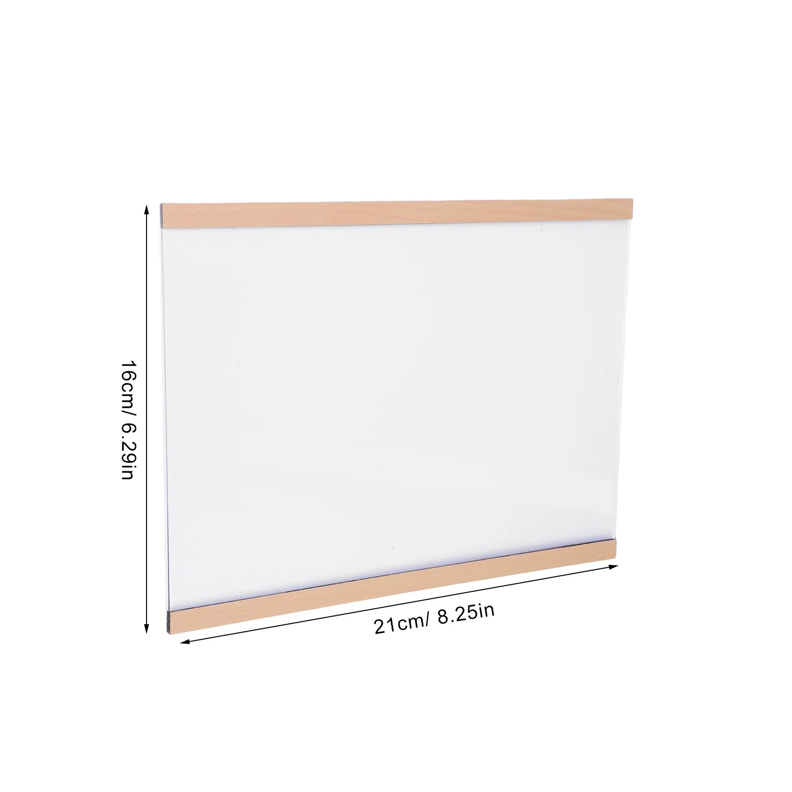 Magnetic Frameless Photo Display Frame Easy Front-Open Cover for Home Office School Poster Certificates Wall Hanging Board
