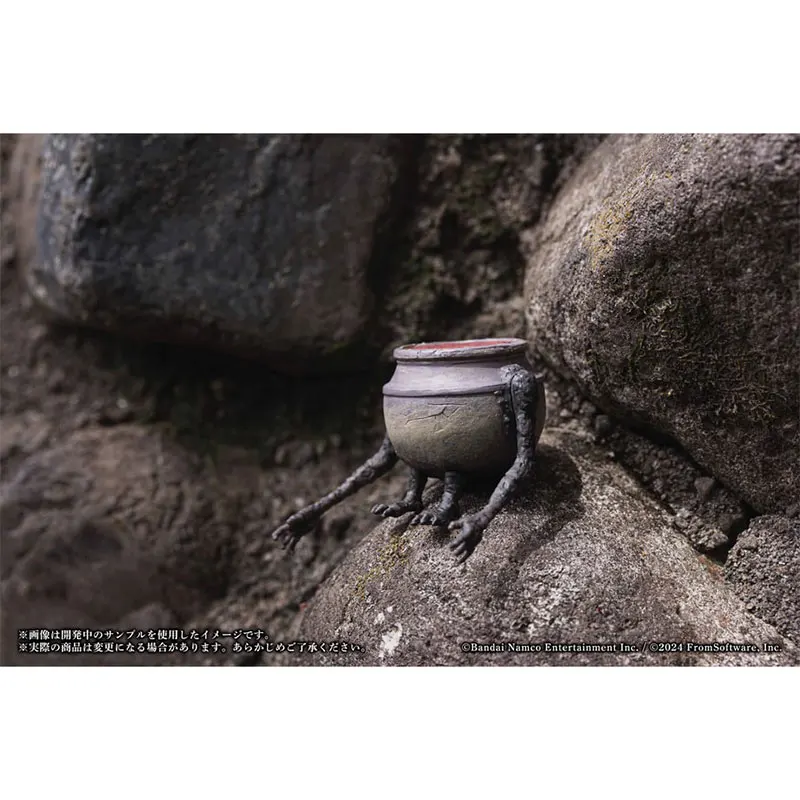 اليابانية حقيقية Gacha مقياس نموذج Eldens حلقة لعبة الأجهزة الطرفية شجاعة اللحوم قطع المعيشة وعاء صغير ألعاب شخصيات الحركة