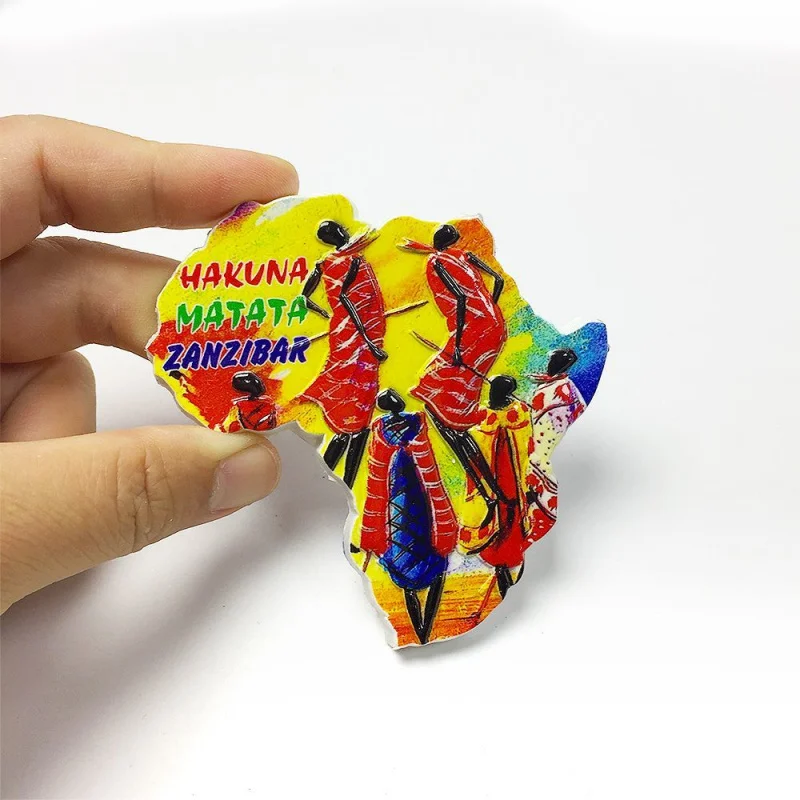 

Tanzanian Style Magnetic Fridge Magnets Creative Cultural Home Decor Tourist Souvenirs - Unique Gift Idea