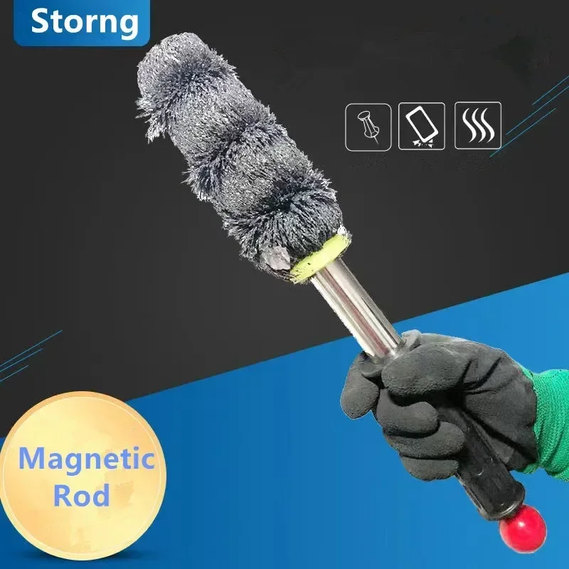 Iron Absorber Magnet Nails Grabber Reacher Tool Handle Swarf Pick Up Rod NdFeB Magnetic Retrieving Tool