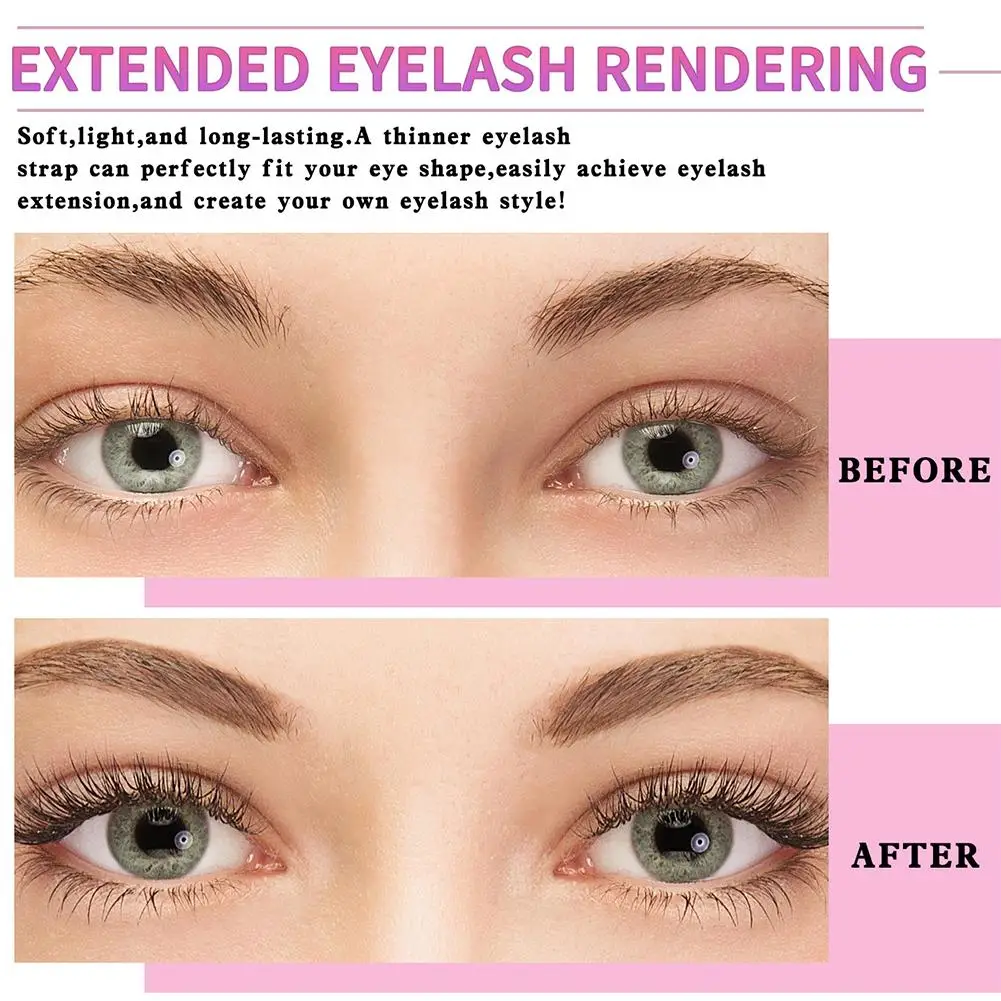 Large Capacity 30D/40D Eyelash Extension Kit Thick Fluffy Individual Manga Clusters Eyelash with Lash Bond&Lash Tweezers Kit