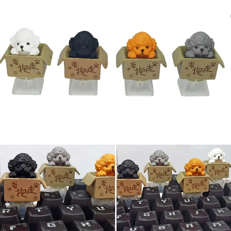 1PC Anime Dog Keycap ABS Dye Upgrade Keycap OEM Bottom Backlit Keycaps