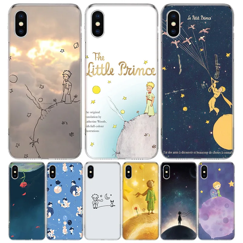 little Prince Phone Case For iPhone 16 15 14 Plus 12 13 Mini 11 Pro Max X Xs  8 7 SE + Soft Fundas Coque Shell Cover 15 + 14 11 