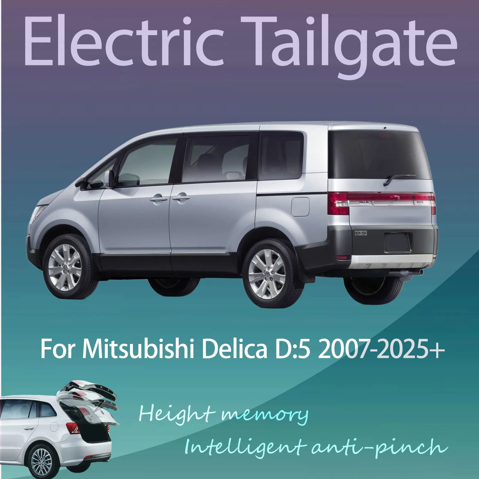 For Mitsubishi Delica D:5 2007-present Electric Modified Tailgate Intelligent Height Automatic Lifting Key-Controlled Trunk