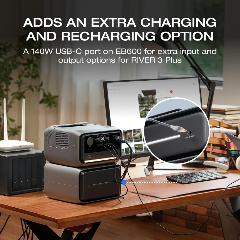 600W Portable Power Station with 572Wh LiFePO4 Battery