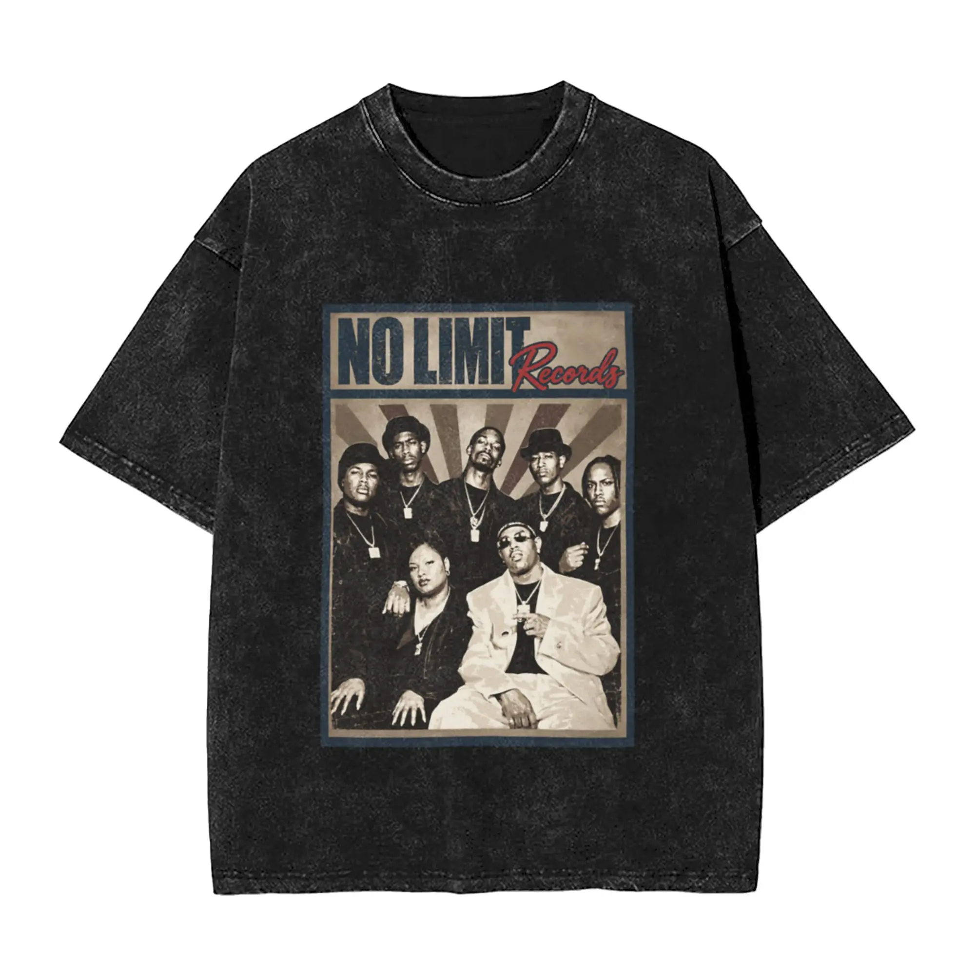 no limit records Unique Chic A T-Shirt Oversized Short Sleeve Men's Women's Cotton Tees Tops