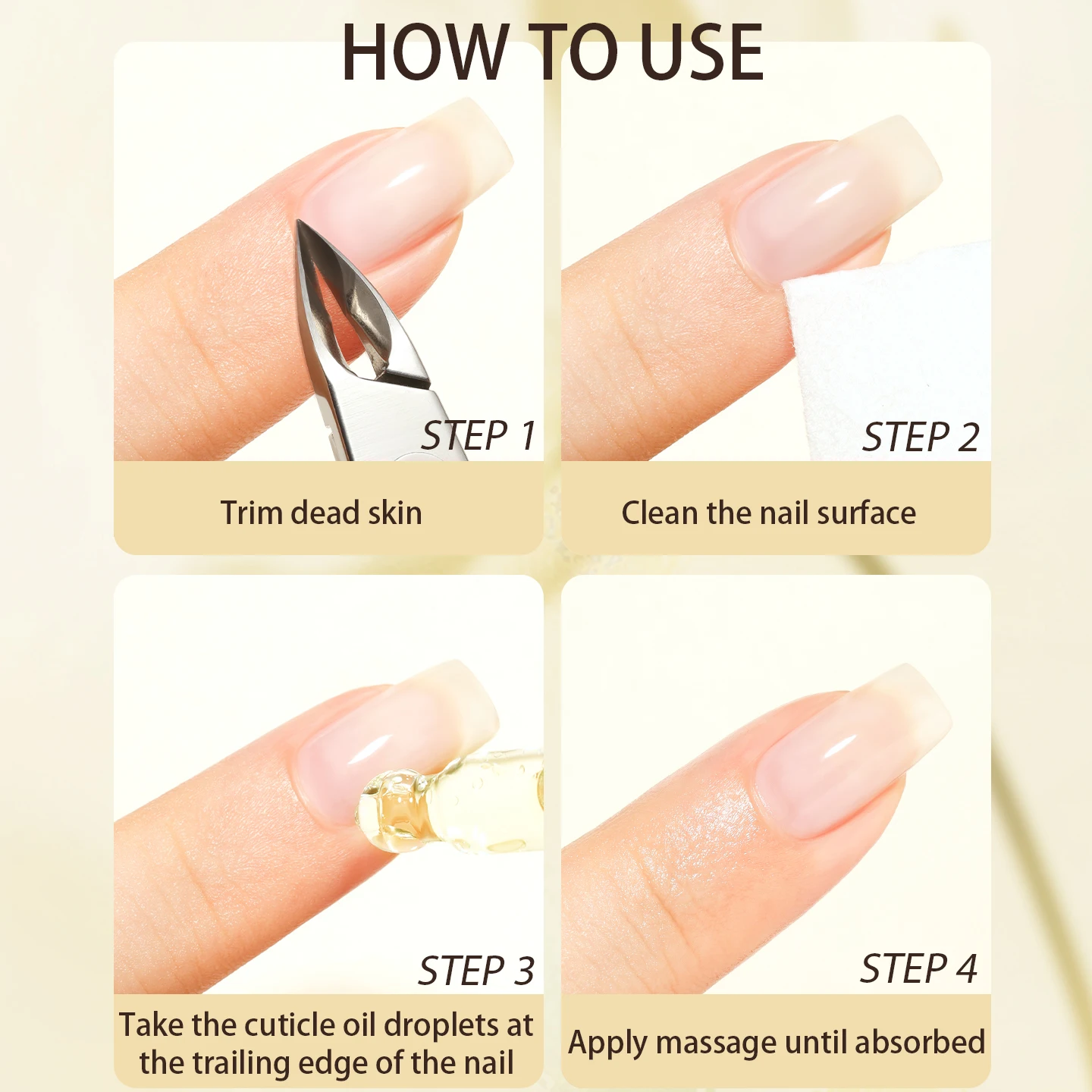 完璧な色のキューティクルオイル 爪用ネイル用品 2個/20ml ネイルオイル 爪強化オイル 家庭での日常使用に適しています