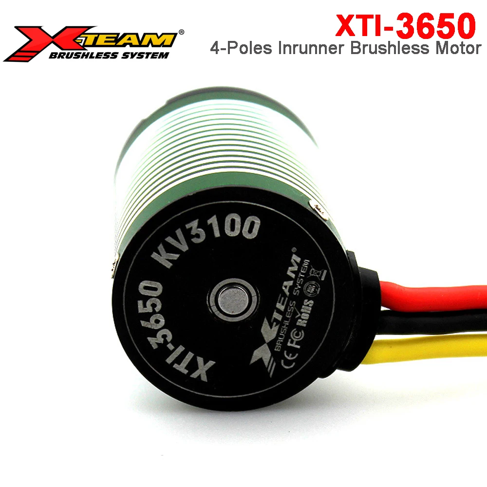 X-Team 3650 Étanche Brushless Motor4-Poles In18-pour 1/10Trial Sur Route Bumosquito Drift 400-600mm Bateau