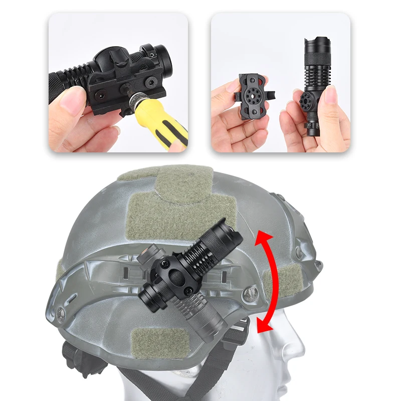 WADSN Tactical Scout FAST Helmet Light AIrsoft Strobe Mini White LED Lamp Constant Momentary Huting Output Helmet Flashlight