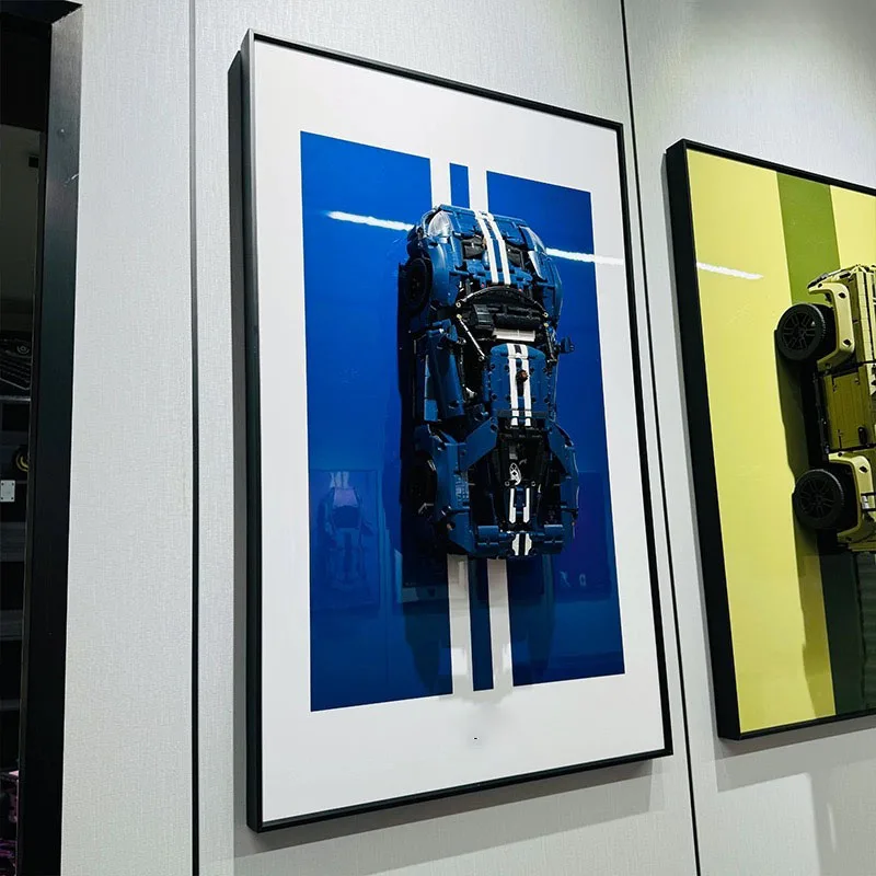 31.5インチ メタルディスプレイウォールマウント レゴ42154用 フォードGT 2022 1:12 ビルディングブロックモデルカー用