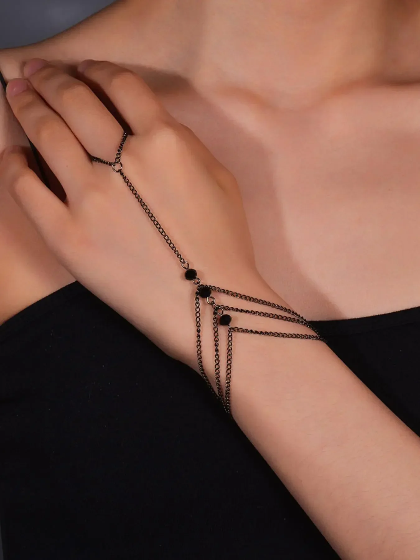 Women's Tiered Layered Stackable Bracelet, Exquisite Bracelet, Classic Adjustable Ring Linked Design Matching Bracelets, Adjustable Cuff, Jewelry Accessories for Party and Daily Life