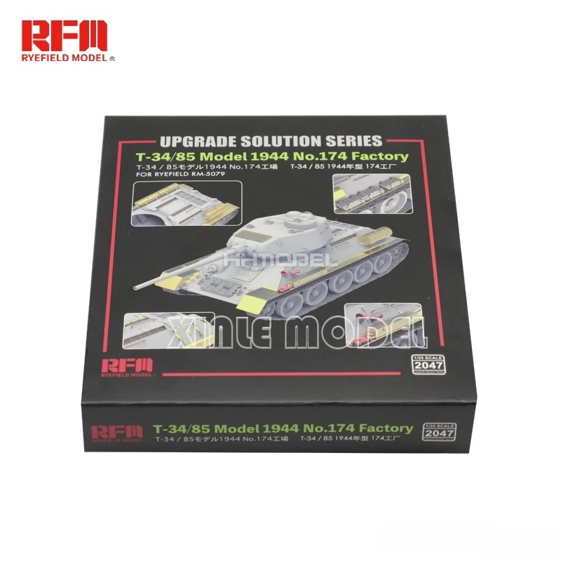 

Ryefield model upgrade and modification 1/35 RM-2047 T-34/85 tank etching plate with RM-5079 for Military Toy Model Hobby