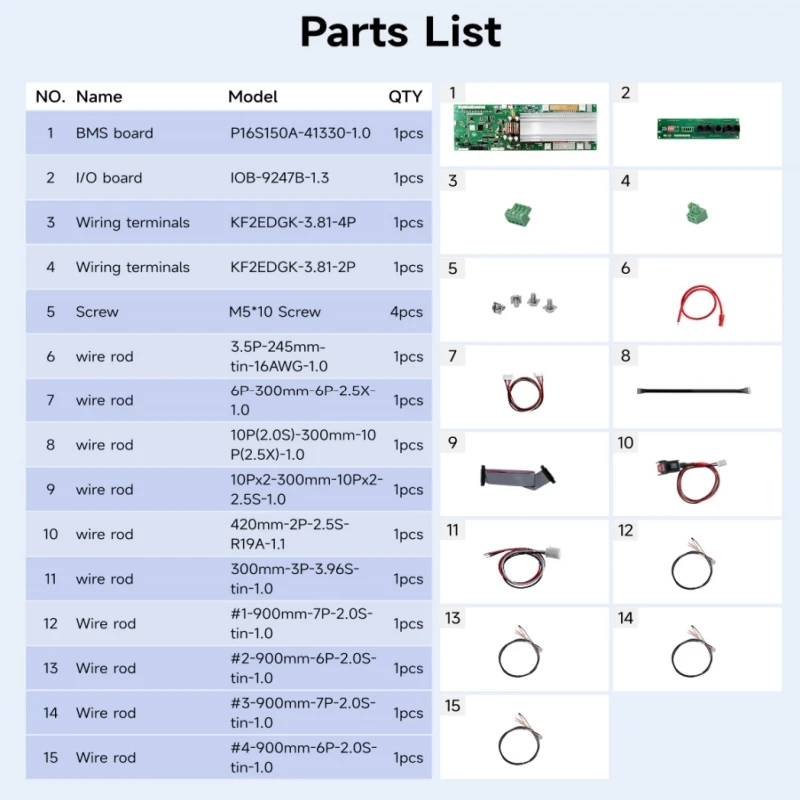 PACEex Smart Lifepo4 BMS 16S 48V 150A Protection Board for Household with 485/CAN Communication Current Limited 10A