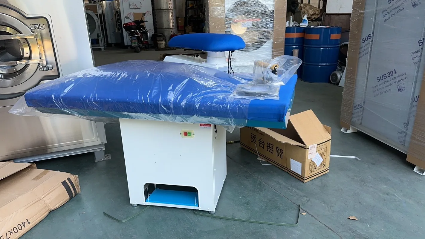 【Popular】Kingsely Commercial Stainless Steel Steam Ironing Machine 550W 220V Batch/Continuous for Garment Factory Clothing Finis