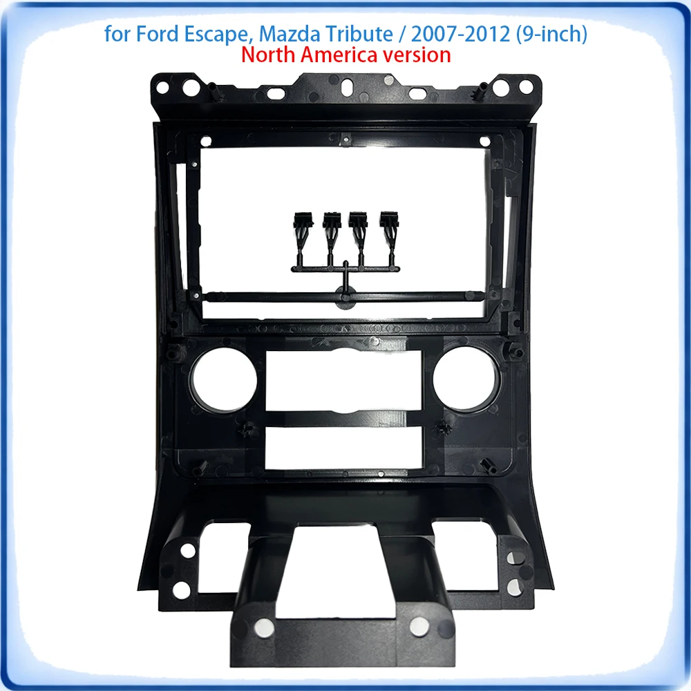 Car Radio Fascia Frame For Ford Escape & Mazda Tribute US Spec 2007-2012 9 inch With Canbus & Wiring Harness Car Accessories