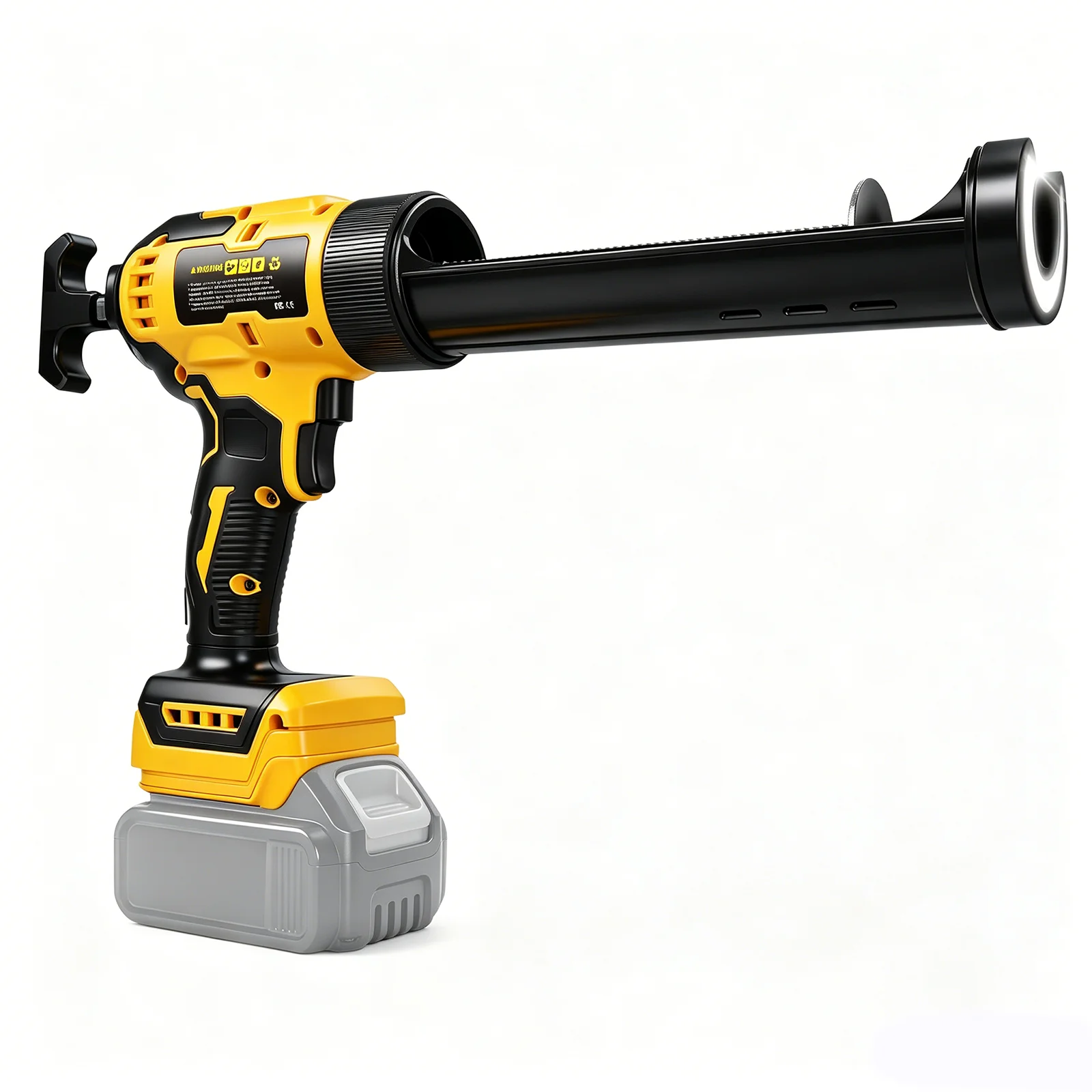 

Electric Caulking Gun 10oz/300ml Cordless Silicone Sealant Glue Gun 6 Speeds Sealing Filling Tool For Dewalt 20V Battery Pin