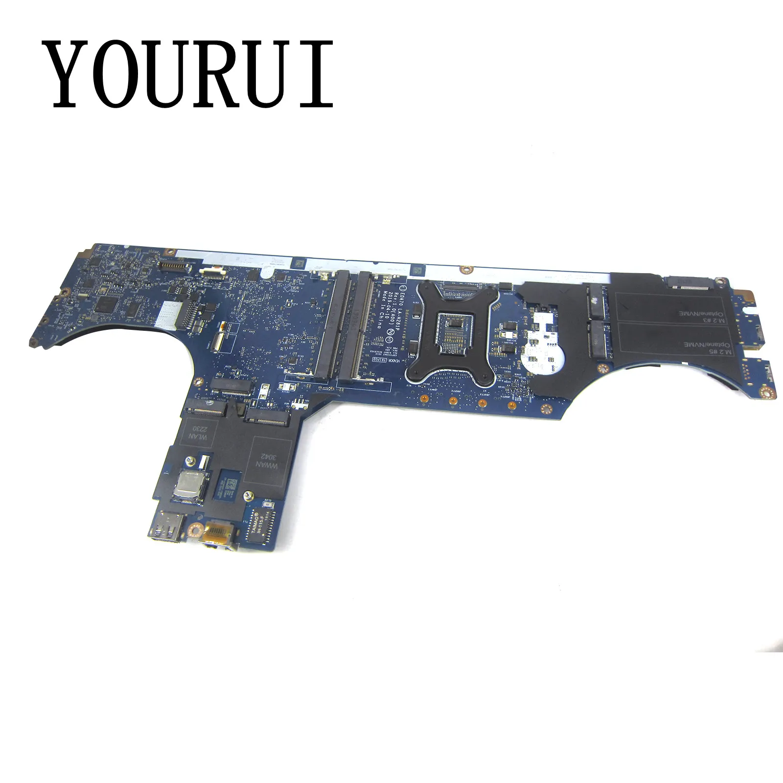 For Dell Precision 7740 7750 Laptop Motherboard with  E-2276M/I7-9850H CPU LA-H281P Mainboard