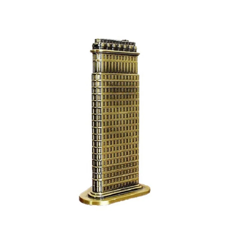 Famous Landmark Metal Model New York Flatiron Building Architecture Decor Metal Crafts Fuller Building Model Gift for friend