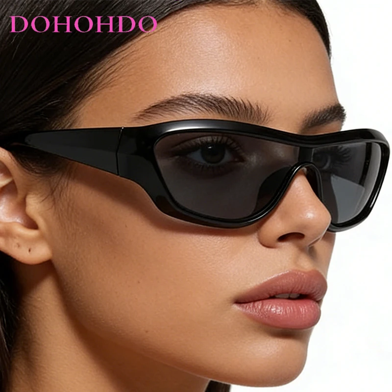 

Luxury Brand Y2K Punk Vintage Wrap Around Sunglasses Women Men Sun Glasses Fashion Cycling Hiking Sport Windproof Goggles UV400