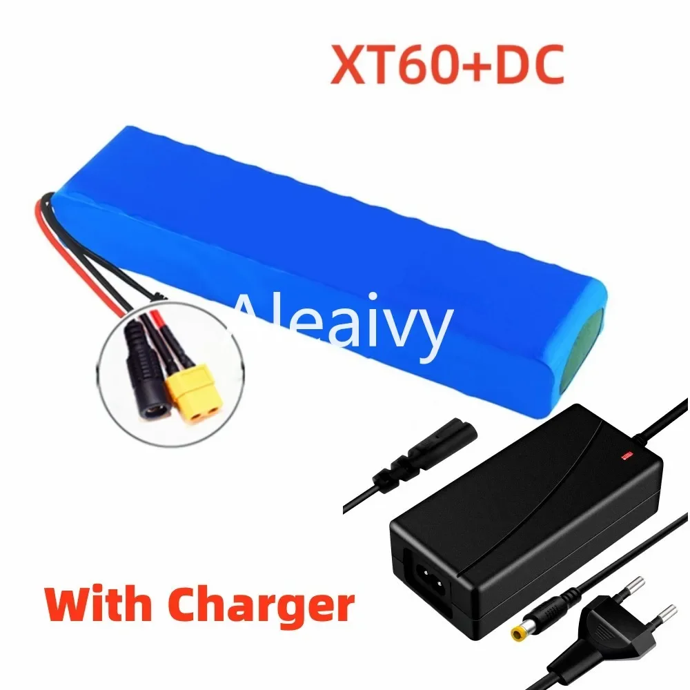 48V 30Ah Ultra-Large Capacity13S2P 18650 Lithium Battery Pack–High Performance for250W-1000W Scooter Motor Kit Replacement Power