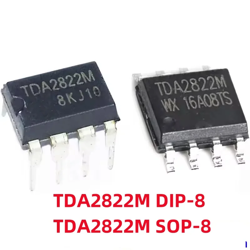 10Pcs/Lot TDA2822M DIP8 SOP8 TDA2822 SOP DIP 2822M DIP-8 SOP-8 DUAL LOW-VOLTAGE POWER AMPLIFIER IC In Stock