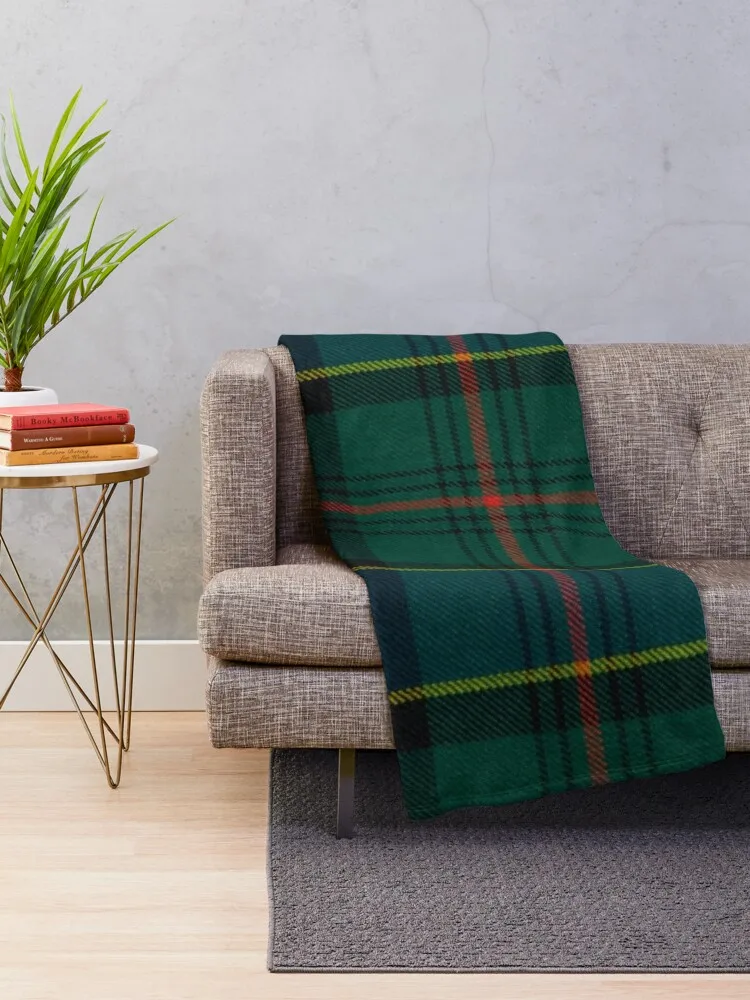 Ogilvie Scottish Tartan Throw Blanket Plaid on the sofa wednesday Weighted Fashion Sofas Blankets