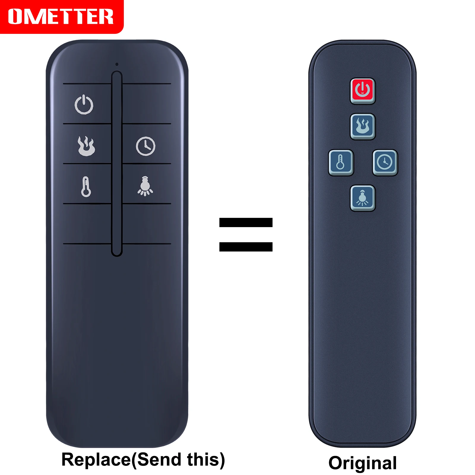 

New Remote Control For Greentouch Fullerton 10180SB-28-254 Electric Fireplace Remote Control For Greentouch 10180SB-28-256 257