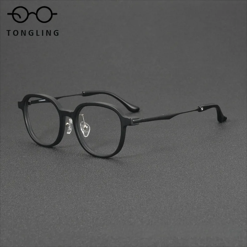 

Top Quality Handmade Acetate Round Frame Men Optical Prescription Custom Eyeglass Women Myopia Reading Anti-blue Light Glasses