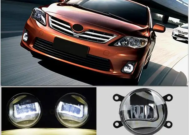 Car bumper lamp for headlight altis Corolla Daytime light Swith ON OFF LED DRL car accessories daylamp Crown Toyota86 fog lamp